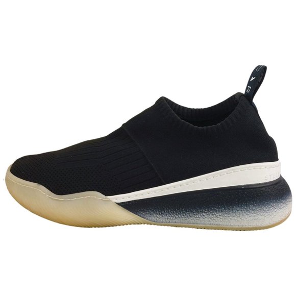 STELLA MCCARTNEY Loop Sock Sneakers Black & White Size 37 / US 7 - Picture 8 of 9